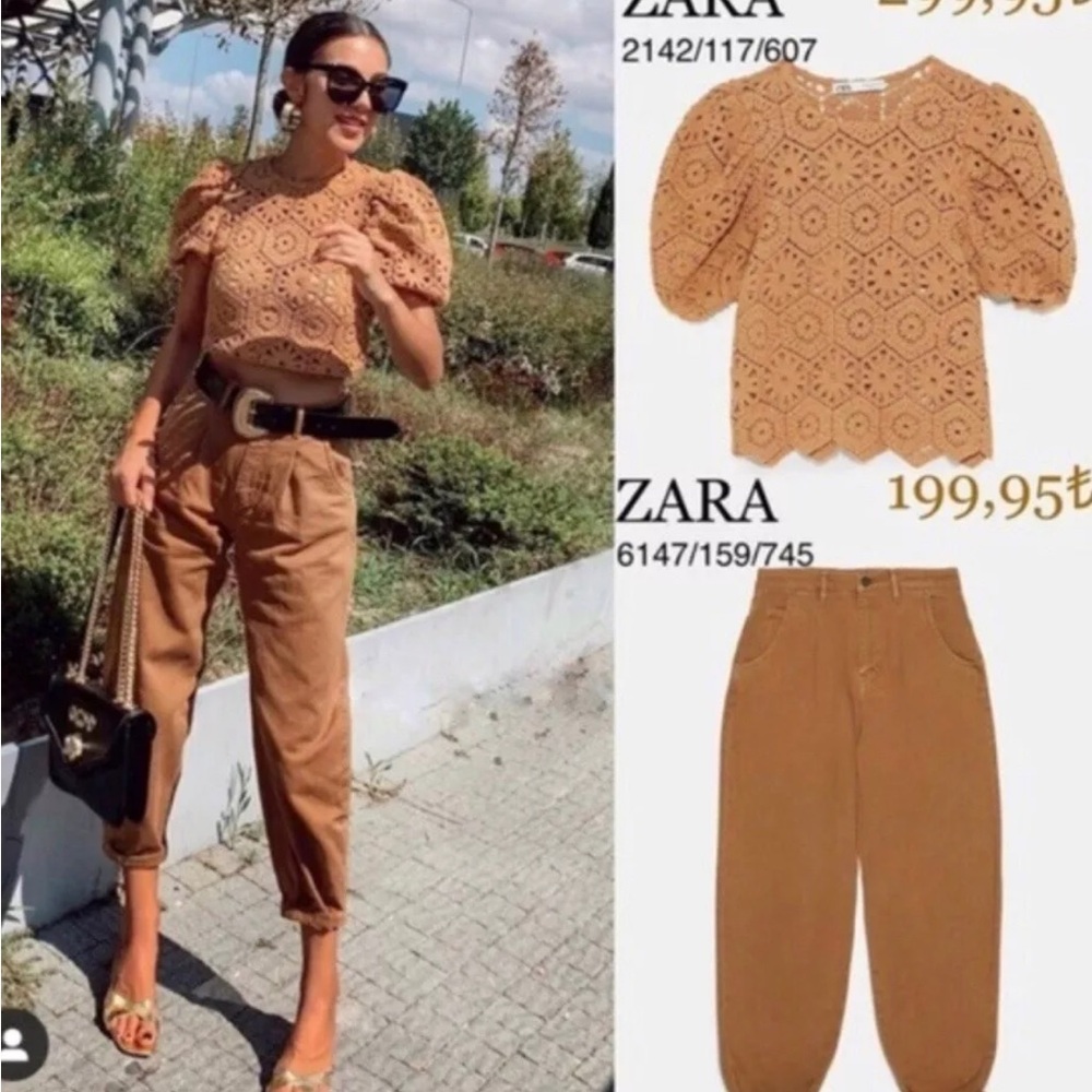 Zara Women Crochet Knit Top Size S - Picture 3 of 14